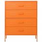 Preview: Kommode Orange 80x35x101,5 cm Stahl  