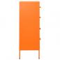 Preview: Kommode Orange 80x35x101,5 cm Stahl  