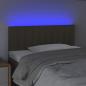 Preview: LED Kopfteil Taupe 80x5x78/88 cm Stoff