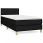 Preview: Boxspringbett mit Matratze Schwarz 100x200 cm Stoff