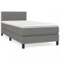 Preview: Boxspringbett mit Matratze Dunkelgrau 90x190 cm Stoff