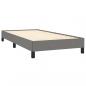 Preview: Boxspringbett mit Matratze Dunkelgrau 90x190 cm Stoff