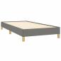 Preview: Boxspringbett mit Matratze Dunkelgrau 80x200 cm Stoff