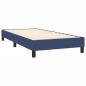 Preview: Boxspringbett mit Matratze Blau 100x200 cm Stoff