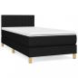 Preview: Boxspringbett mit Matratze Schwarz 90x200 cm Stoff