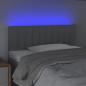 Preview: LED Kopfteil Hellgrau 90x5x78/88 cm Stoff