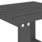 Preview: Garten-Beistelltisch Grau 40x38x28,5 cm Massivholz Kiefer