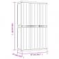 Preview: Gartenschrank Grau und Schwarz 97x37x165 cm PP