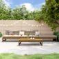 Preview: ARDEBO.de - 4-tlg. Garten-Lounge-Set Honigbraun Massivholz Kiefer