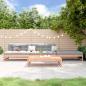 Preview: ARDEBO.de - 4-tlg. Garten-Lounge-Set Massivholz Douglasie