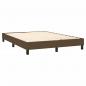 Preview: Boxspringbett mit Matratze Dunkelbraun 140x190 cm Stoff