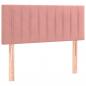 Preview: Boxspringbett mit Matratze Rosa 90x200 cm Samt