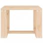 Preview: Garten-Beistelltisch 40x38x28,5 cm Massivholz Kiefer