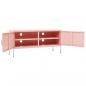 Preview: TV-Schrank Rosa 105x35x50 cm Stahl    