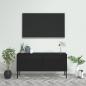 Preview: ARDEBO.de - TV-Schrank Schwarz 105x35x50 cm Stahl    