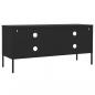 Preview: TV-Schrank Schwarz 105x35x50 cm Stahl    