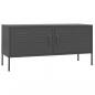 Preview: TV-Schrank Anthrazit 105x35x50 cm Stahl    