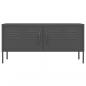 Preview: TV-Schrank Anthrazit 105x35x50 cm Stahl    