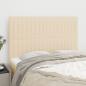 Preview: ARDEBO.de - Kopfteile 4 Stk. Creme 72x5x78/88 cm Stoff