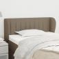 Preview: ARDEBO.de - Kopfteil mit Ohren Taupe 103x23x78/88 cm Stoff