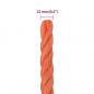 Preview: Arbeitsseil Orange 12 mm 25 m Polypropylen