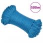 Preview: ARDEBO.de - Arbeitsseil Blau 3 mm 500 m Polypropylen