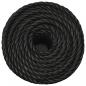 Preview: Arbeitsseil Schwarz 10 mm 50 m Polypropylen