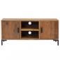 Preview: TV-Schrank Braun 110x35x48 cm Massivholz Kiefer