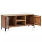 Preview: TV-Schrank Braun 110x35x48 cm Massivholz Kiefer