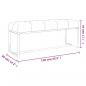 Preview: Sitzbank Senfgelb 110x36x45 cm Samt