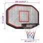 Preview: Basketballkorb Schwarz 109x71x3 cm Polyethylen