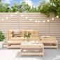 Preview: ARDEBO.de - 4-tlg. Garten-Lounge-Set Massivholz Kiefer