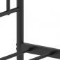 Preview: Bettgestell mit Kopfteil Metall Schwarz 75x190 cm