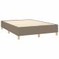 Preview: Boxspringbett mit Matratze Taupe 140x200 cm Stoff