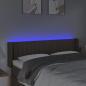 Preview: LED Kopfteil Taupe 147x16x78/88 cm Stoff