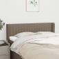 Preview: ARDEBO.de - Kopfteil mit Ohren Taupe 147x16x78/88 cm Stoff