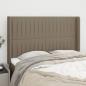 Preview: ARDEBO.de - Kopfteil mit Ohren Taupe 147x16x118/128 cm Stoff