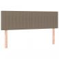 Preview: LED Kopfteil Taupe 144x5x78/88 cm Stoff