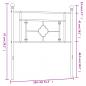 Preview: Kopfteil Metall Weiß 100 cm