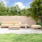 Preview: ARDEBO.de - 5-tlg. Garten-Lounge-Set Massivholz Kiefer