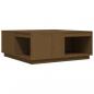 Preview: Couchtisch Honigbraun 100x101x40,5 cm Massivholz Kiefer