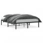 Preview: Bettgestell Metall Schwarz 140x190 cm