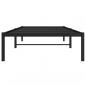 Preview: Bettgestell Metall Schwarz 90x200 cm