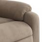 Preview: Massagesessel Taupe Mikrofasergewebe