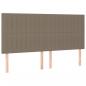 Preview: Boxspringbett mit Matratze & LED Taupe 160x200 cm Stoff