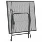 Preview: Gartentisch 80x80x72 cm Streckmetall Anthrazit