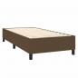 Preview: Boxspringbett mit Matratze Dunkelbraun 90x200 cm Stoff