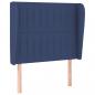 Preview: Boxspringbett mit Matratze Blau 100x200 cm Stoff