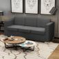 Preview: ARDEBO.de - 3-Sitzer Sofa Stoff Dunkelgrau