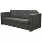 Preview: 3-Sitzer Sofa Stoff Dunkelgrau